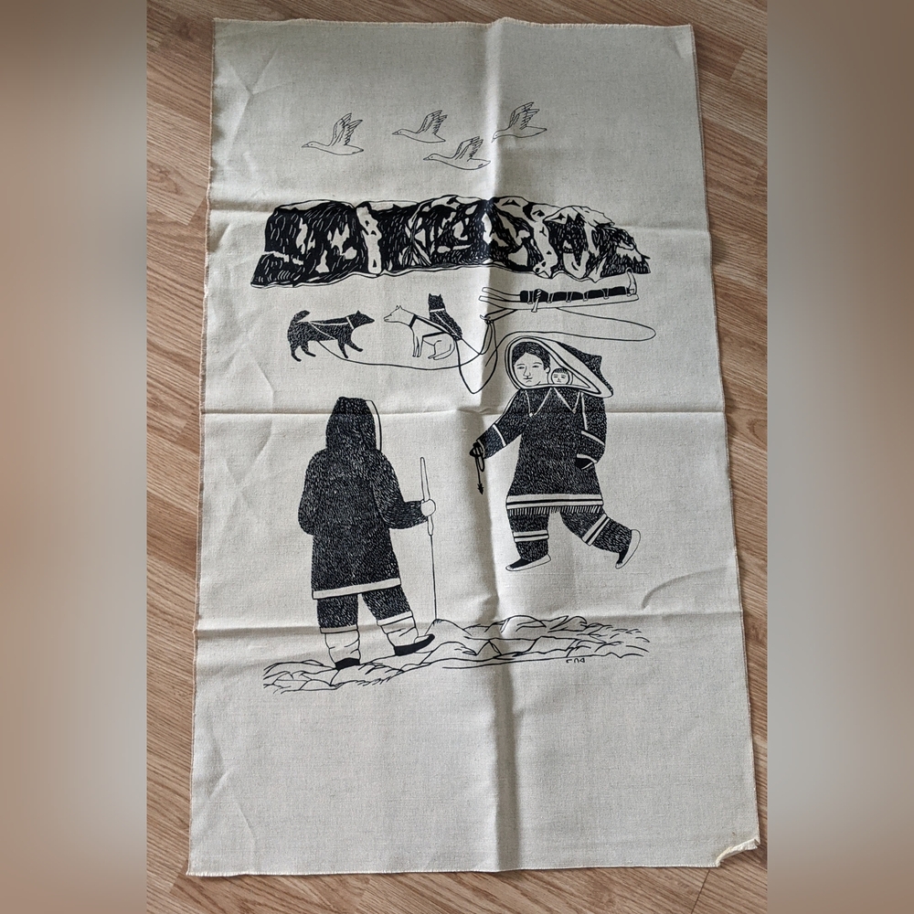 Vintage Art by Inuit artist Lydia Jaypoody
